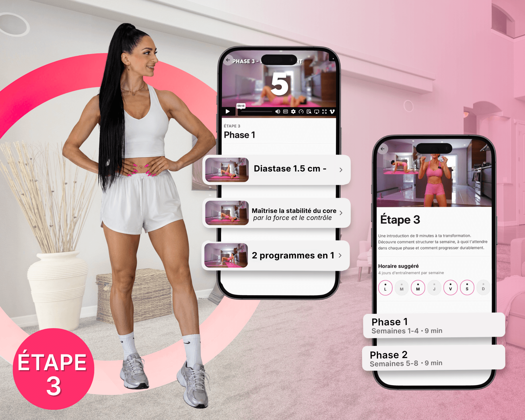 Programme d'entraînement post-partum à la maison - Étape 3