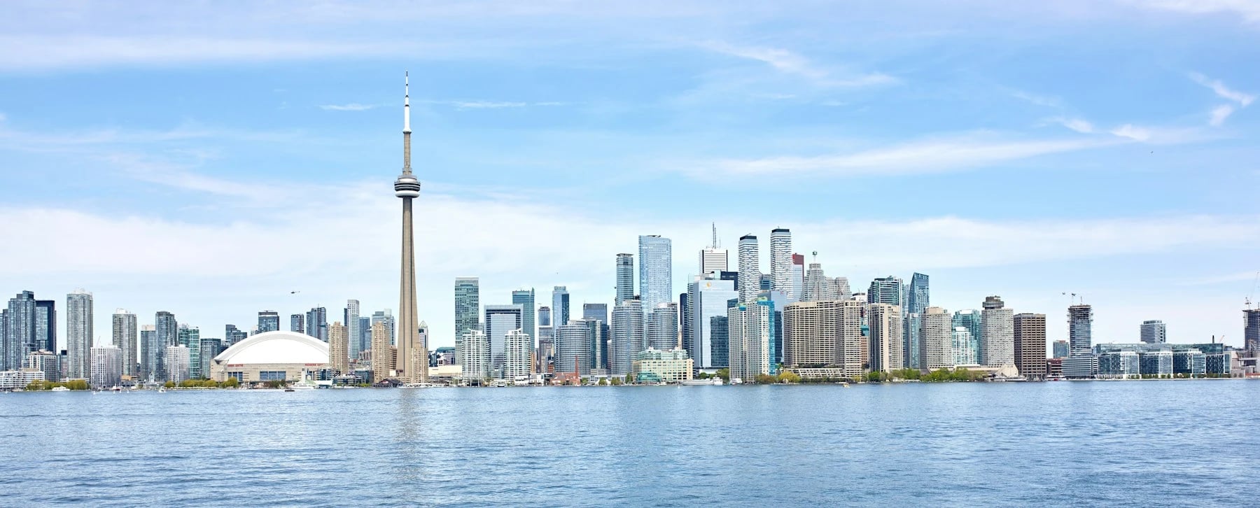 Toronto and the CN Tower from Lake Ontario